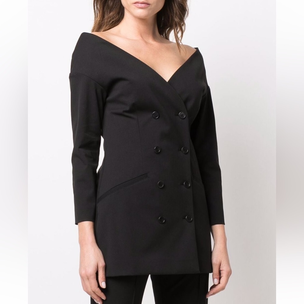 Philosophy Di Lorenzo Serafini off-shoulder double-breasted blouse (NWT)